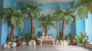 热带风情室内绿植景观