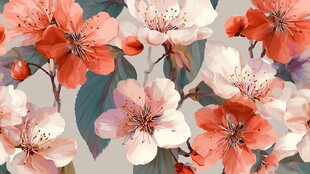 春日繁花绽放唯美画面