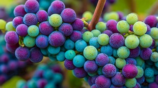多彩葡萄特写