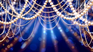 梦幻珠串光影背景图