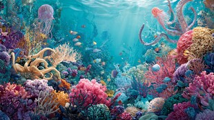 梦幻海底世界的多彩奇观