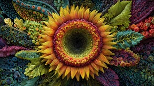 绚丽多彩的立体花卉艺术