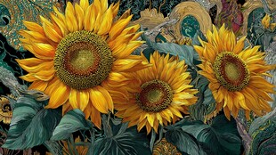 灿烂向日葵绽放绚丽生机