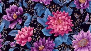 繁花锦簇花卉图案背景