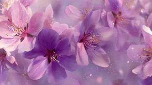 梦幻紫樱绽放的浪漫时刻