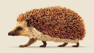 可爱小刺猬 萌态十足