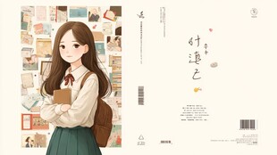 青春少女文艺风书籍封面