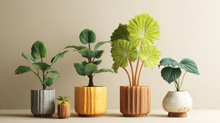 多样盆栽装点温馨室内角落