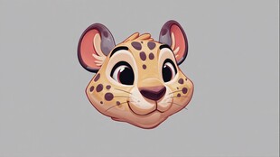 可爱卡通猎豹头像