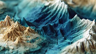 立体地形模型 视觉盛宴