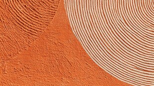 橙底白色纹理艺术图案