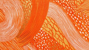 橙色抽象纹理艺术图案