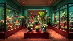 室内绿植展陈 生机盎然