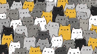 可爱猫咪大集合图案