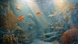 梦幻海底世界奇幻景象