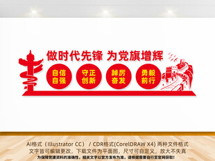 做时代先锋党建文化墙